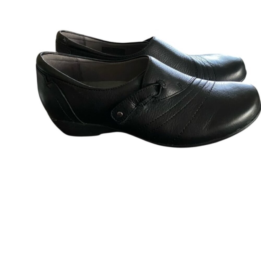 Dansko Franny Black Leather Slip On Shoe - Picture 2 of 8